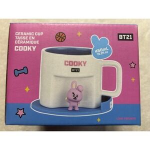 BT21 Ceramic Mug Cup Line Friend Collectable Miniso Limited Edition BTS COOKY
